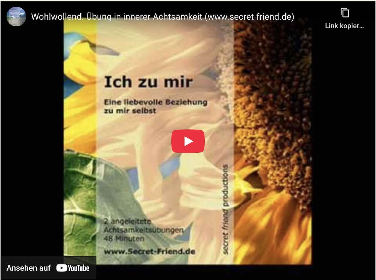 Vorschaubild: Video-Anleitung Focusingübung „Ich zu mir“ von Klaus Renn (Leiter DFI) – Bitte hier klicken zum Starten.